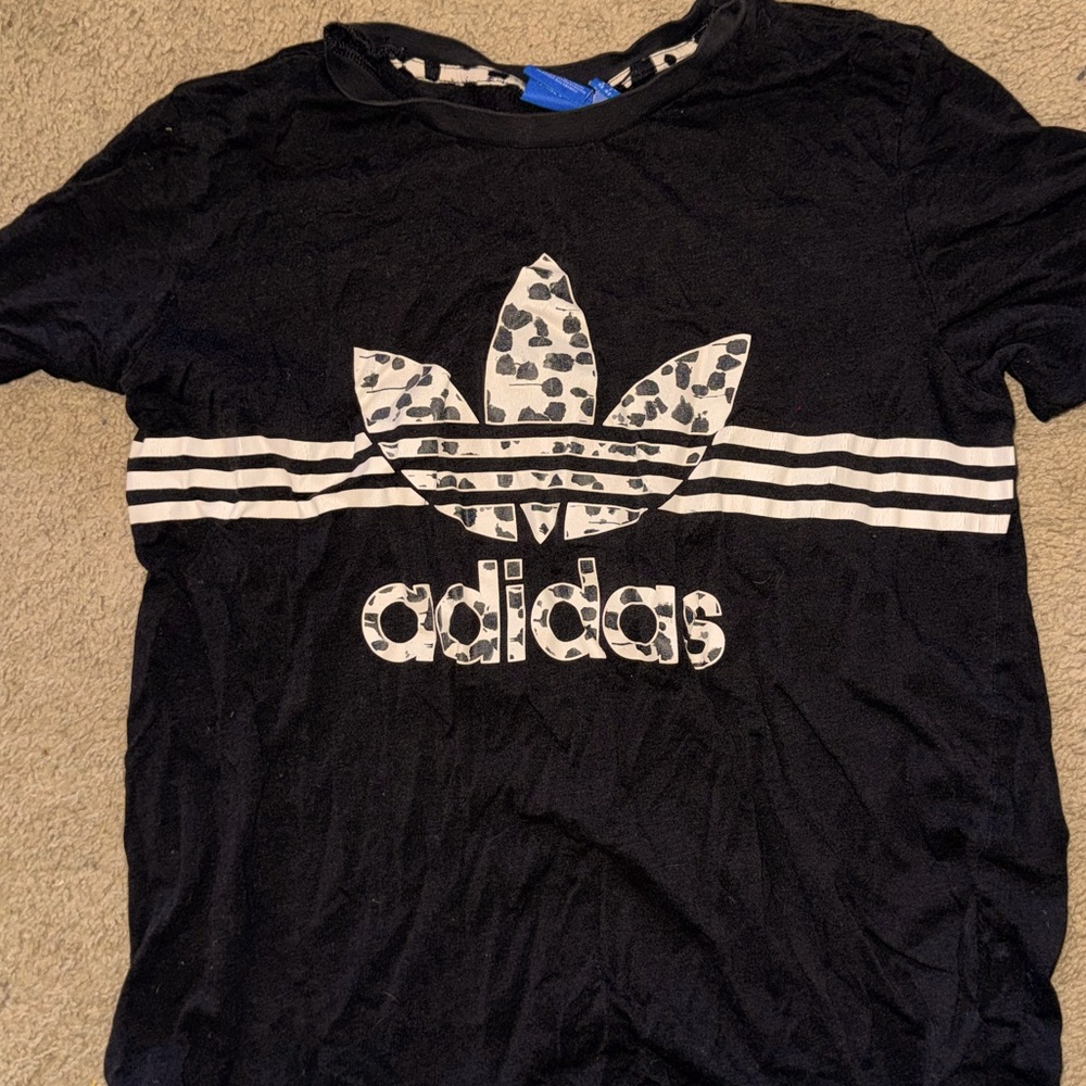 Adidas Black Graphic T-Shirt